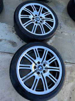 E46 m3 wheels 19”x8” wheels with tires (pair) style 67