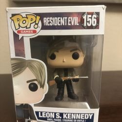 Rare Funko Pop Leon S. Kennedy #156 Resident Evil Games Vinyl Figure
