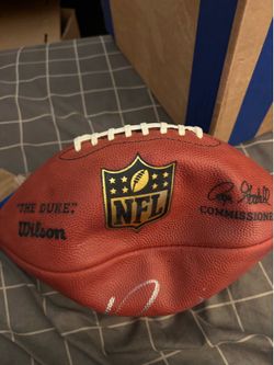 hakeem nick's signed nfl gameball - holds no air
