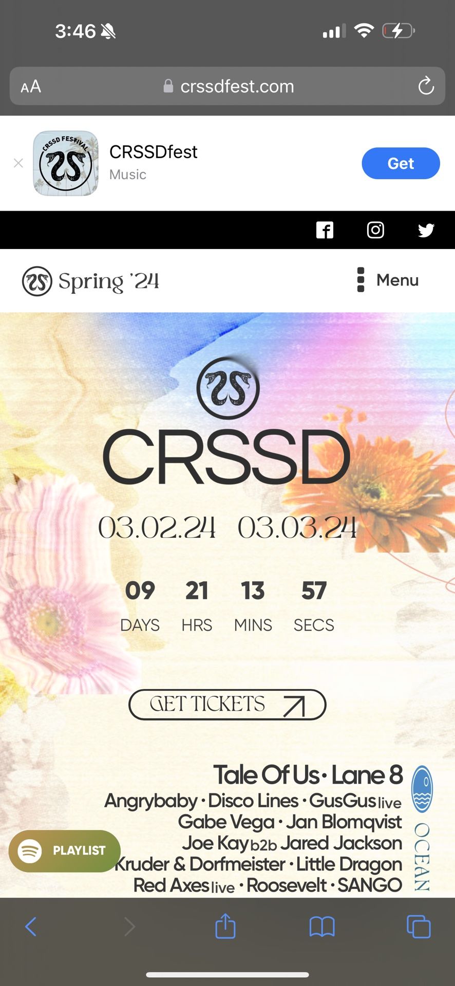 CRSSD TWO DAY PASS