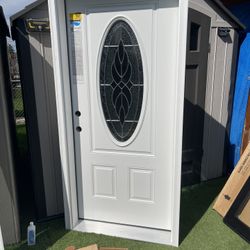 New Door Fiberglass Varissa Therma Tru Compasite Frame Molding To Jam Is 6.1/2 Inch $650 Right  Hand Inswing 