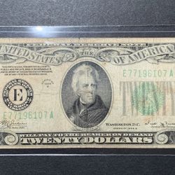 1934 $20 Federal Reserve Bank Note - Richmond, VA