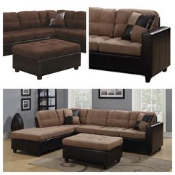 Sectional & Ottoman   Delivery Included 