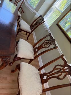 Dining room table and chairs