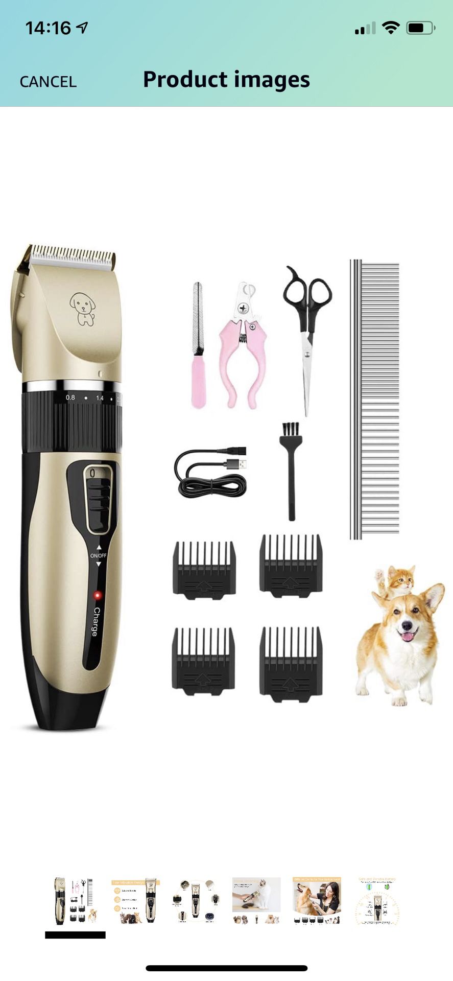 brand new dog grooming clippers kit