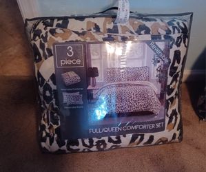 3 Piece Reversable Leopard Print