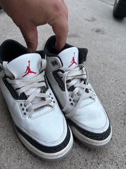 Air Jordan 3 White Black Cement Sneakers