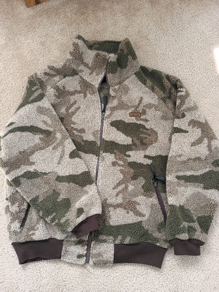 Cabela's Berber Fleece Outfitter Camo Jacket Mens L