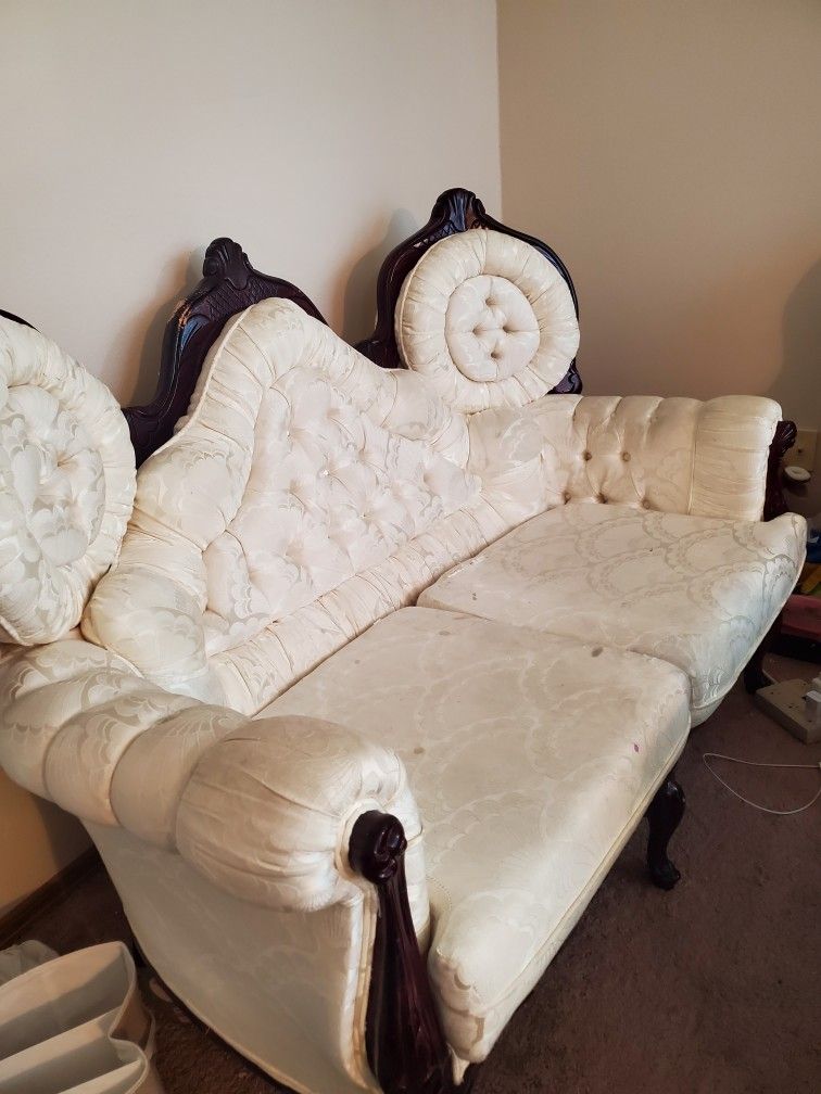 Formal Cherry Hardwood Fabric Chair/Sofa