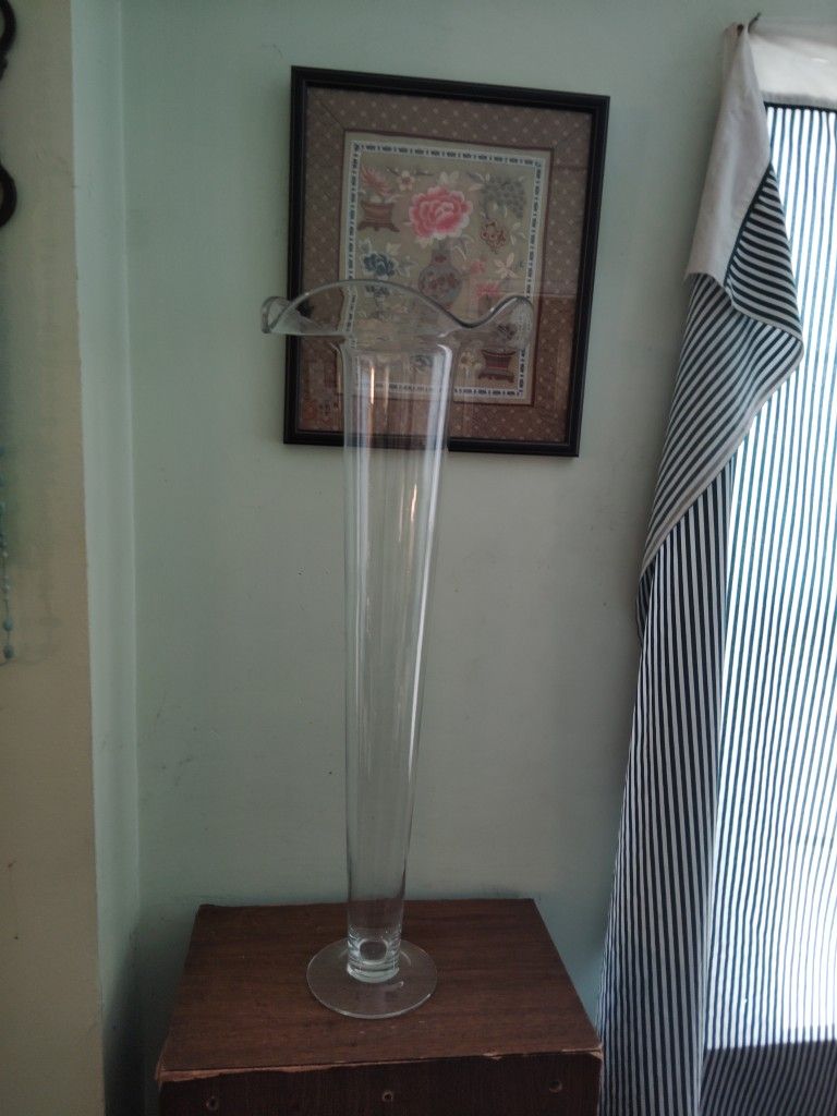Large Vintage Blown Glass Vases 30 In 40 In $19 Each