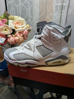 Air Jordan 6 White Grey High-Top Sneakers