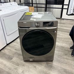 Samsung - 4.5 Cu. Ft. High-Efficiency Stackable Smart Front Load Washer with Steam and Super Speed Wash - Platinum 😍