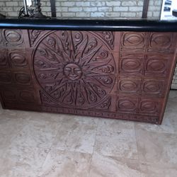 Handcrafted Wooden Bar Elegance The Centerpiece of Your Home