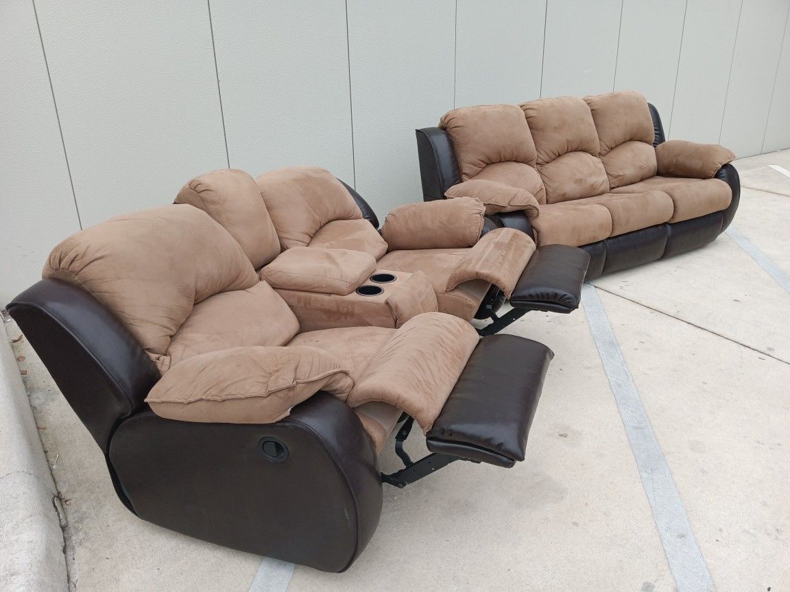 Sleeper Sofa and Recliner Loveseat
