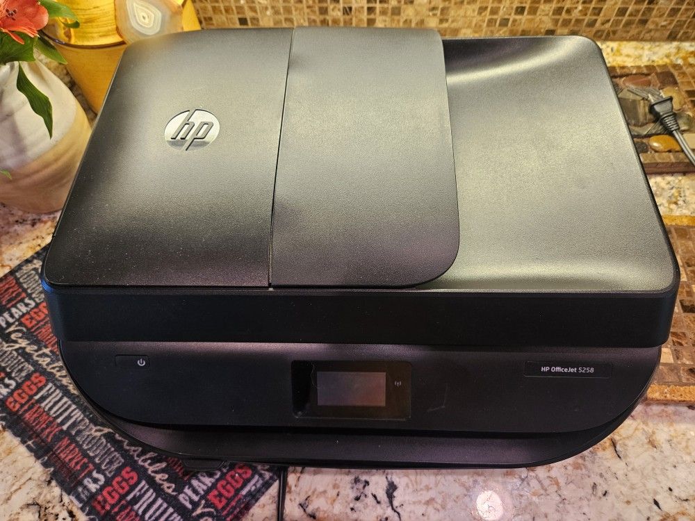 HP Officejet 5258 Wireless All-in-One Inkjet Printer, print, scan, copy and fax.