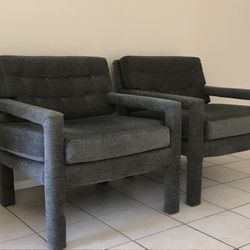 Pair Of Vintage Milo Baughman Parsons Chairs