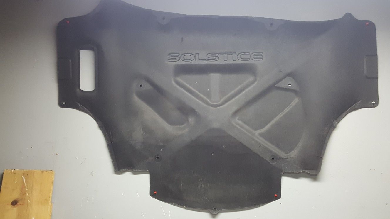 Pontiac Solstice hood liner / insulator