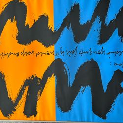 Sister Mary Corita Kent Commissioned Ellsberg 1972 Sceenprint  in Colors Signed.