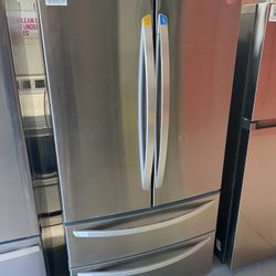 Stainless Steel 23 Cu. Ft. French Door Counter Depth Refrigerator 