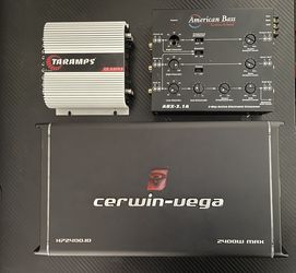2 Amplifiers/ 1 Crossover (Package Deal).
