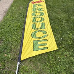 Fresh Produce Feather Flag