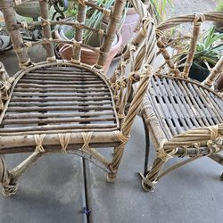 Wooden patio/ garden chairs