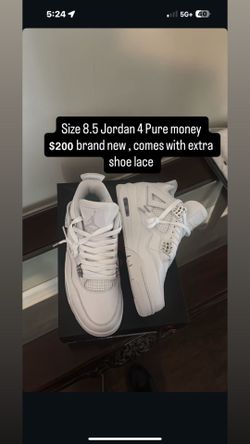 Jordan 4 Pure money
