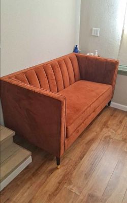 World Market Loveseat velvet