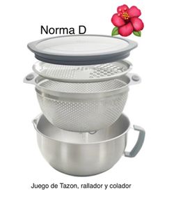 Juego de Tazon , rallador y colador todo en uno nuevos en su caja 🌺 princess house 🌺