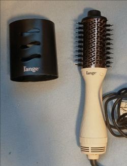 L'ange Hair Le Volume 2-in-1 Titanium Blow Dryer Brush Blush Hot Air Brush with Oval Barrel