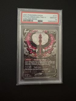 Pokemon PSA 10 Galarian Moltres V