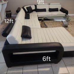 Couch with coffee table 