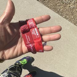 Waste Management Sunday Wristbands THE PERCH and GREENSKEEPER For Sale 