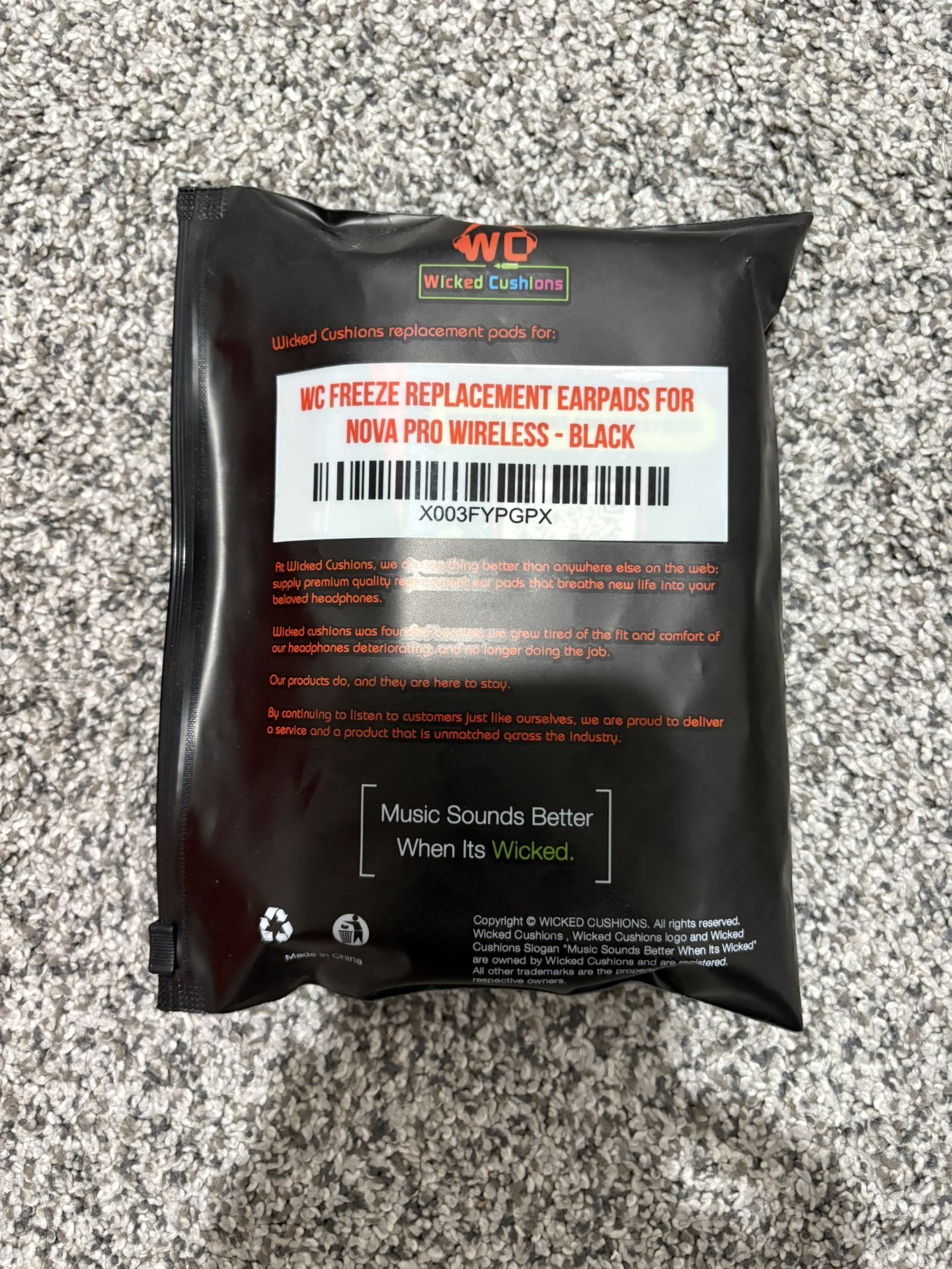 WC Freeze replacement EarPods For Nova Pro Wireless headphones