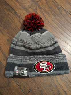 San Francisco 49ers New Era
 Cuffed Knit Beanie Cap Hat with Pom