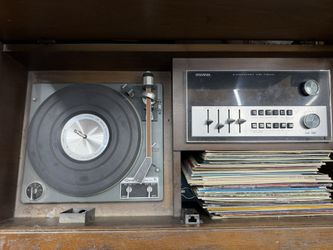 Vintage Sylvania Record player cabinet