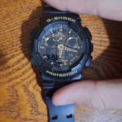 CASIO G-SHOCK GA-100CF-1A9JF Camouflage Series LIMITED Men's Black 