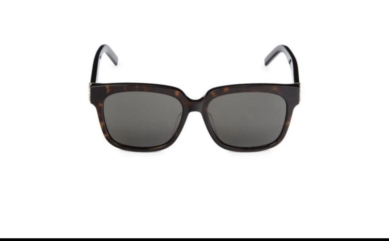Saint Laurent Women's 55MM Square Sunglasses - Havana