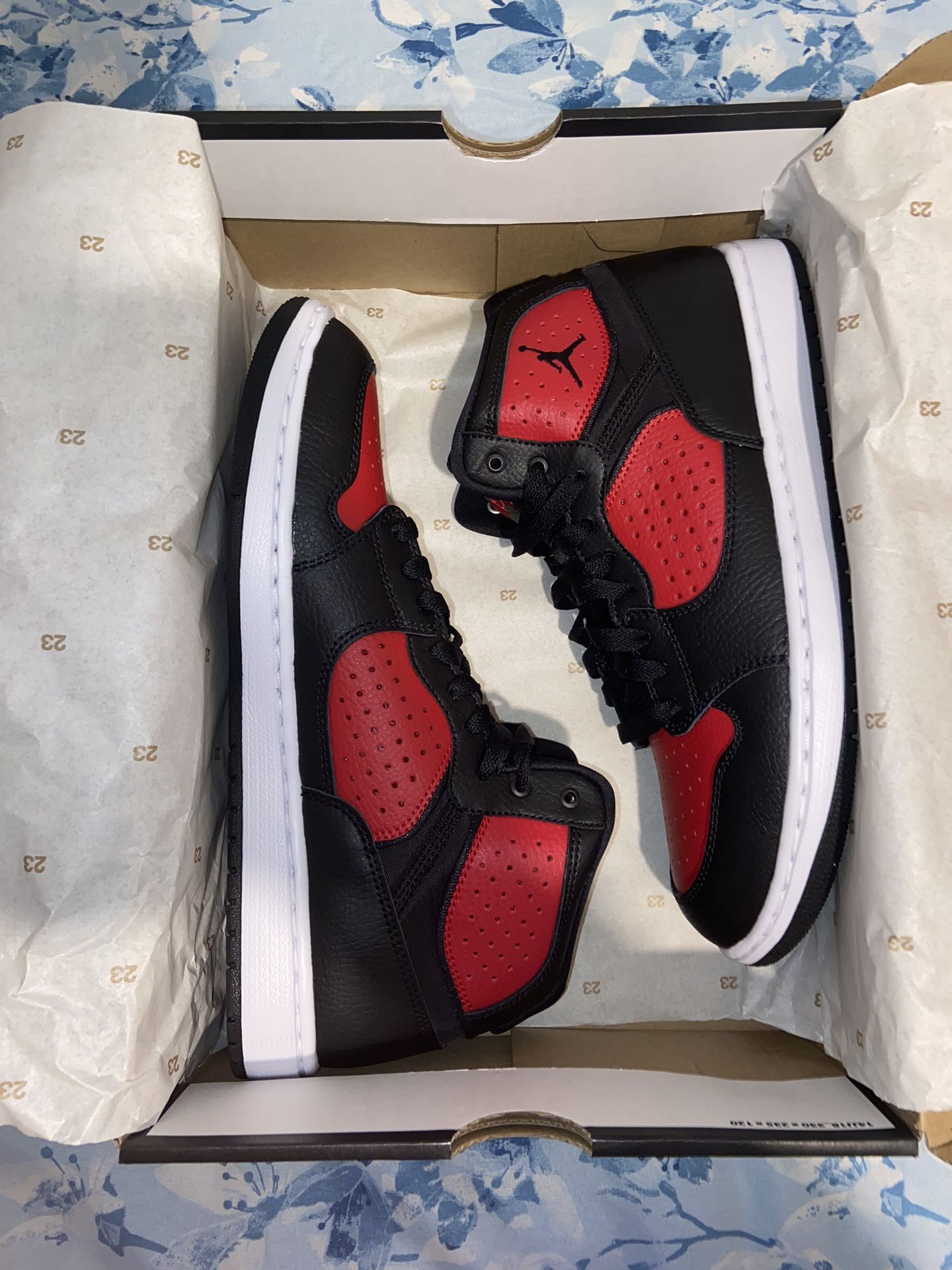 Jordan Access Black Gym Red White Men's