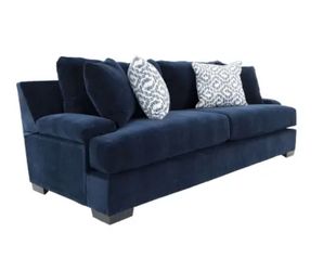 Carson nay blue sofa bed and love seat