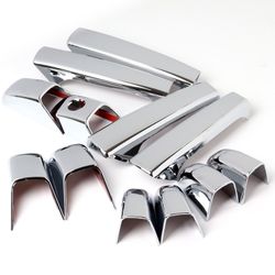 For 2007-2013 Chevy Silverado/Suburban Chrome Door Handle Cover Cap Trim 12pcs -(2-DHC-1023