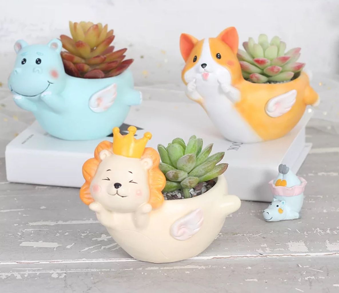 Flower pot, Resin Succulent Pot