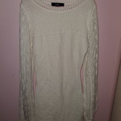 White sweater dress  | Lulus