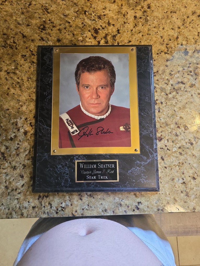 William Shatner Signed Plaque 