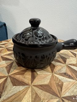 Black Talavera Salsa Holder