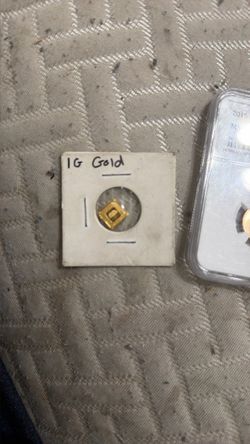 1 Gram Gold Bar in Coin Holder