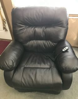 Electric Leather Recliner (brown)