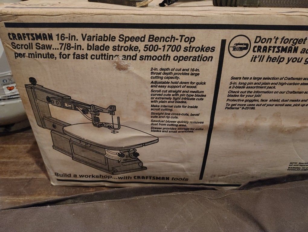 Craftsman Scroll Saw New In The Box