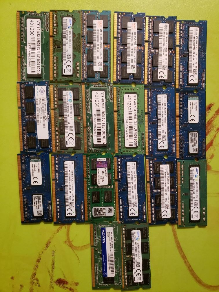 Súper combo- 20 memory ram for laptop- 4Gb -PC3 for Sale in Euless, TX ...