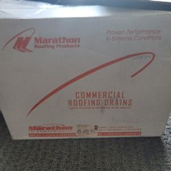 Commercial 2.5 Inch Aluminum Roofing Drain (Stopper Missing)